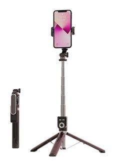 Buy 1.3M Selfie Stick Tripod, Retractable Mobile Phone Holder with Remote Control, Suitable for Video Recording, Selfie, Vlog in Saudi Arabia