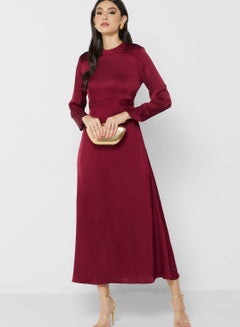 Buy Pintuck Shoulder Detail Dress in Saudi Arabia