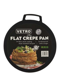 Buy Vetro Flat Crepe Non Stick (Coating Interior) 45Cm  Black K797011/45/Bk in Saudi Arabia