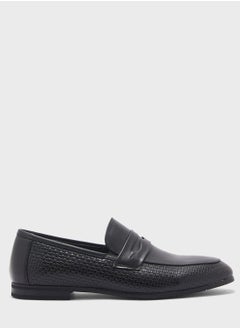 Buy Textured Look Formal Slip Ons in UAE