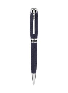 Buy Cooper.2 Textured Blue With Stainless Steel Trims Medium Drill Point Gents Pen 137Mm - PERGR0002004 in UAE