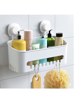 Buy Suction Cup Shower Caddy - No Drilling Removable Shower Shelf - Powerful Suction Shower Organizer Max Hold 22lbs Suction Bathroom Caddy, Waterproof Suction Storage Basket for Bathroom & Kitchen in UAE