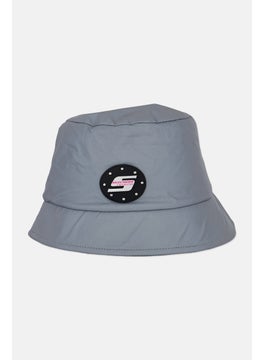 اشتري Women Brand Logo Bucket Hats, Grey في الامارات