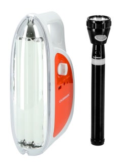 Buy Olsenmark Rechargeable LED Lantern/Emergency Light With Flashlight,OMEFL2805Olsenmark Rechargeable LED Lantern With Flashlight,OMEFL2805 in Saudi Arabia