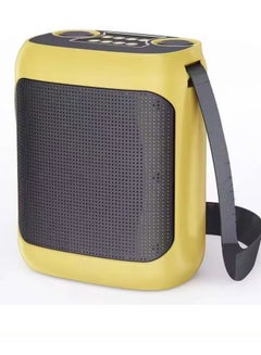 Buy YS-220 Outdoor Karaoke Speaker Big Strap Speaker With Dual UHF Wireless Microphone Golden in UAE