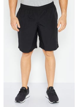 اشتري Men Sportswear Fit Outdoor Short, Black في السعودية