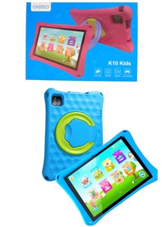 اشتري Oteeto K10 kids Tablet 10.1 inch Dusplay and storage of 256 ROM + 8 GB RAM and 6000 mah battery,Blue في السعودية