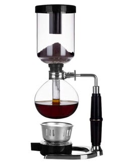 Buy Coffee Maker Siphon Tea Japanese Style Syphon Pot Vacuum Coffee Maker Machine Glass Type 3 Cup in Saudi Arabia