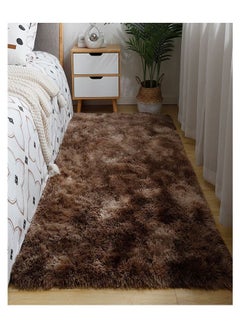 Buy Interior Decoration Luxurious Modern Furry Rug Fluffy Soft Bedroom Rug 100x160CM in UAE