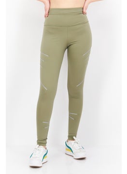 اشتري Women Sportswear Fit Training Leggings, Olive في الامارات