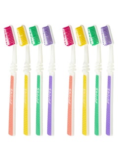 اشتري Shield Care Flex Manual Toothbrush Value Pack, Full Multi-Level Filaments, Medium Bristles for Deep Cleaning, Ideal for Adults - 8 Count (Pack of 1) في الامارات