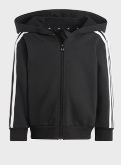 Buy Essentials 3-Stripes Zip Hooded Jacket in UAE