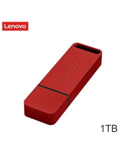 اشتري Lenovo Original Metal USB Flash Drive 1TB Large Capacity Portable Pendrive USB 3.0 High-Speed File Transfer With Cover في السعودية