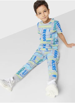 اشتري All Over Print T-Shirt & Jogger Set For Boys في الامارات