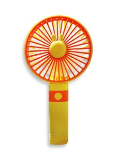 Buy Portable Mini Fan USB Rechargeable Cute 5000MAH Small Electric Fan For School With Phone Holder , SQ2195 Orange in Egypt