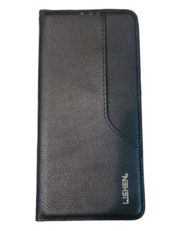 Buy Flip Leather Case For Huawei Mate 20 Pro Black in Saudi Arabia