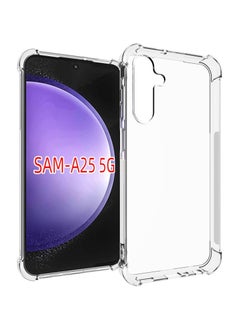 اشتري Phone Case For Samsung Galaxy A25 5G Crystal Clear Ultra Slim Anti Scratch Shockproof Protective TPU Back Cover في السعودية