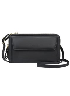 Buy Women's Korean Fashion Wild Oblique Cross Bag Multi-Function Long and Medium Clutch Bag Purse in UAE