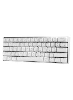 Buy 61-Key BT and Wired Dual Mode Keyboard with Backlight White in Saudi Arabia