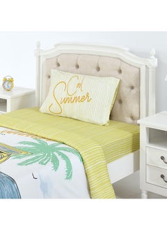 اشتري Cool Summer Single-Sized Duvet Cover Set, Multicolour - 135x200 cm في الامارات