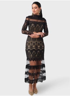 Buy Lace Detailed Dress in Saudi Arabia