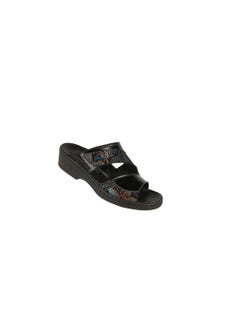 اشتري Ladies  Comfort Wedge Sandals 08842AR Black في الامارات