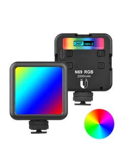 Buy RGB LED Video Light Portable Photography Fill Light 60PCS Highly Bright lamp Beads CRI 95+ Bi-Color Temperature 2500K-9000K in UAE