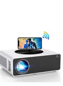 Buy High 7200 Lumens 4K Resolution Projector LED LCD 1080P FULL HD Portable LED LCD Home Theater Projector in Egypt