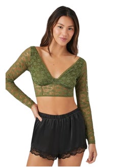 Buy Mesh Underwire Long-Sleeve Bra in Egypt