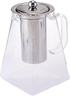 Buy AKDC 500MLGlass Tea Pot L(11Cm) Xw(11Cm) Xh(22Cm) Transparent in UAE