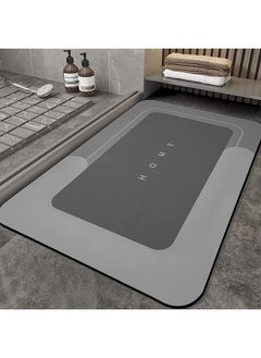 اشتري Absorbent Floor Mat, Non Slip Mat Super Absorbent Bath Mat Quick Dry Bathroom Mat Bathroom Carpet Floor Doormat (50 x 80 cm rectangular) في السعودية