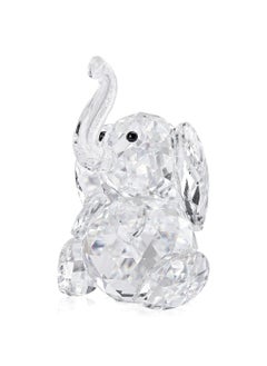 Buy Crystal Cute Elephant Paperweight Figurine for Home Decor or Birthday Gift in Saudi Arabia