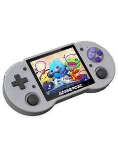 اشتري ANBERNIC RG353P Handheld Game Console Support 5G WiFi 4.2 Bluetooth Dual OS +Android 11, Linux RK3566 64BIT 3.5 Inch IPS Screen 3500mAh Battery (Grey 64G) في الامارات