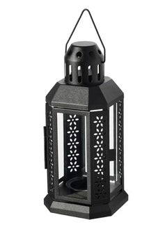 Buy ENRUM Lantern For Tealight - In/Outdoor- Black - 22 cm in Egypt