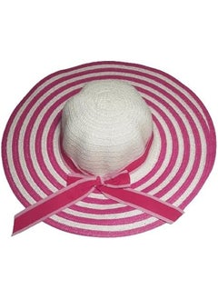 اشتري MerryGlam Women Beach Hat | Brim Straw Girls Summer Sunshade Cap_ Travel Foldable Floppy UV Protection Sun Beach Ribbon Hat في الامارات