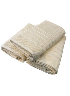 Buy 3 Piece Bathroom Towel Set 525 GSM 100 Cotton Towel Quick Dry Super Absorbent Bath Towel in Saudi Arabia