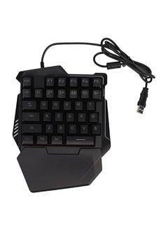 Buy RGB Gaming Keyboard, Colorful Backlight One Handed Gaming Keyboard Silent ABS Material 35 Keys for Computer in UAE