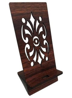 Buy Wooden Cell Phone Holder, for Office, Tablet Display Compatible with All Cell Phones, Wooden Desk Accessories in Egypt