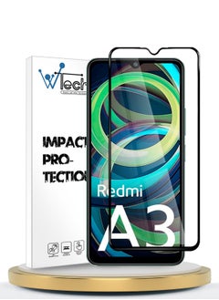 Buy Premium E2E Full Glue Full Cover Tempered Glass Screen Protector For Xiaomi Redmi A3 4G 2024 Clear/Black in Saudi Arabia