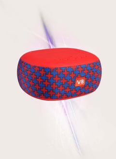 Buy Mini Portable Speaker Compatible With Bluetooth Red Blue in Saudi Arabia