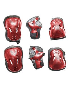 Buy EL1028 Protective Guard Kit for Skating, Cycling and Skateboarding with Knee, Elbow and Wrist Protector |Material : ABS, Nylon | With Adjustable Straps to Fit Perfectly for Adults in Saudi Arabia