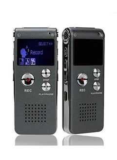 Buy Voice Recorder 8GB Mini USB Flash Digital Audio 650Hr Dictaphone MP3 Player in UAE