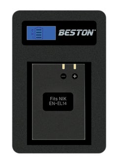 Buy Beston Charger for Nikon EN-EL14 Batteries: Ensures quick and reliable charging for Nikon EN-EL14 batteries, keeping your Nikon camera ready for action. in Egypt