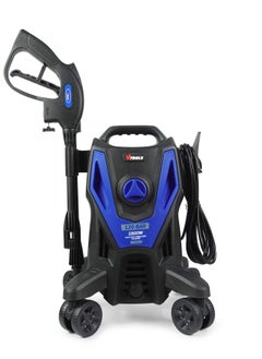 اشتري 120 Bar Electric Pressure Washer With 4Wheels,5 Meter Hose & Soap Dispenser, 1500 Watt, Auto Stop and Self Priming Mode, For Car, Home & Garden, , في الامارات