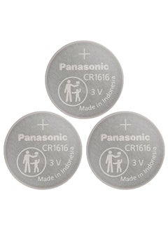 Buy Panasonic CR 1616 Lithium Coin Battery Pack of 3 in Saudi Arabia