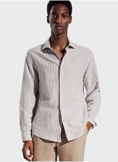 Buy Striped Slim Fit Shirt in Saudi Arabia