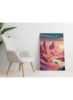 Buy Mountain River and Desert Landscape with sunset Posters 60x40 in Egypt