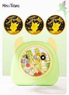 Buy Tooth Box and 3 Pcs Tooth Fairy Coins, Baby Teeth Keepsake Box, Tooth Fairy Box, Baby Tooth Box,Tooth Fairy Box for Boys and Girls,Tooth Holders for Kids Keepsake in Saudi Arabia