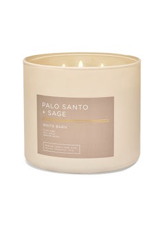 Buy Palo Santo And Sage 3-Wick Candle in UAE