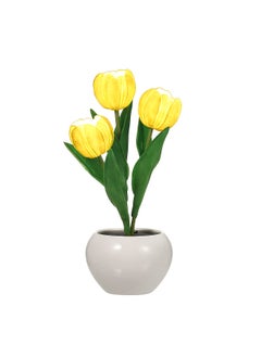 Buy Tulip Lamp Indoor Decorative Table Lamp Flower Pot Lamp Ambient Night Light Gift Potted Plant in UAE